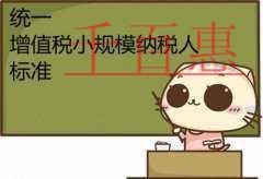 統一小規模納稅人標準相關問題解答